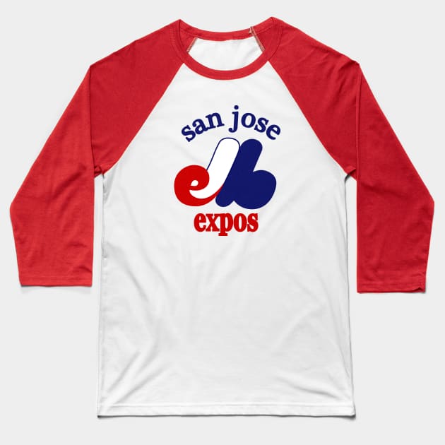 Defunct San Jose Expos Baseball 1982 Baseball T-Shirt by LocalZonly